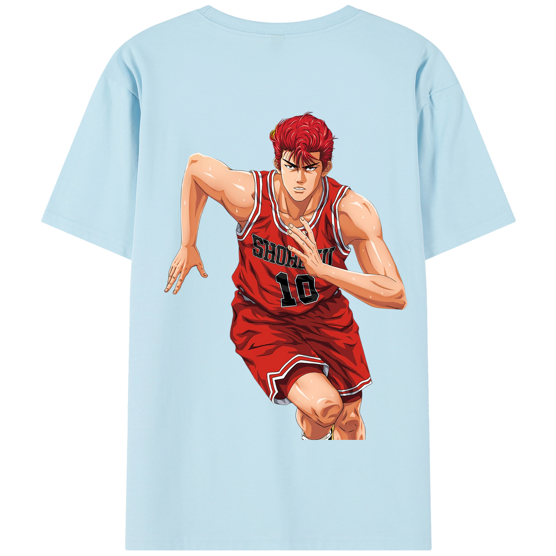 SLAM DUNK／スラムダンク 綿100％半袖Tシャツ（背面プリント）